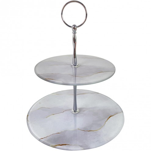 Plato Dos Niveles Marmoleado 2