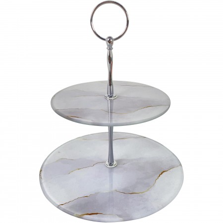 Plato Dos Niveles Marmoleado