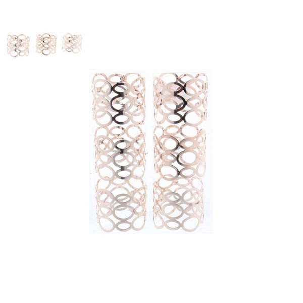 Set  Anillos Servilleta Infinite Gold