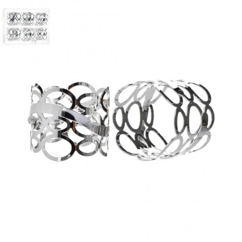 Set Anilleros Ondas Plateadas