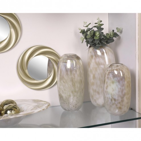 Florero White Golden I 2