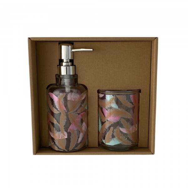 Juego Baño Colored Leaves