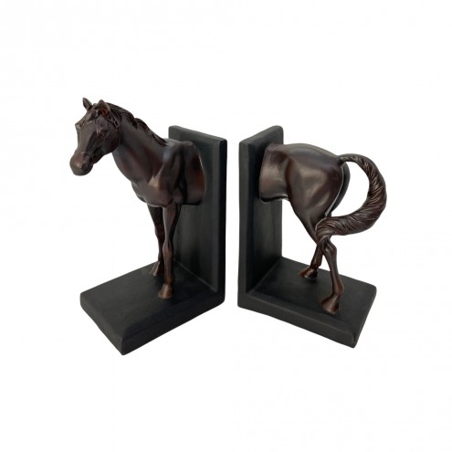 Sujeta Libros Caballo Brown 2