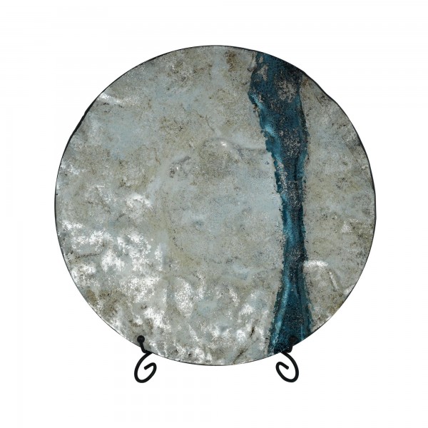 Plato Redondo White Blue