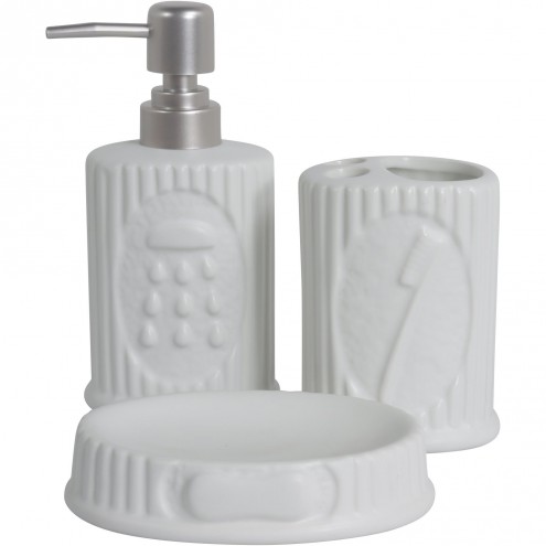 Juego Baño Plated White