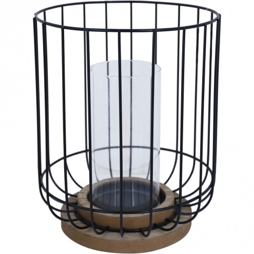 Portavela Wood Metal