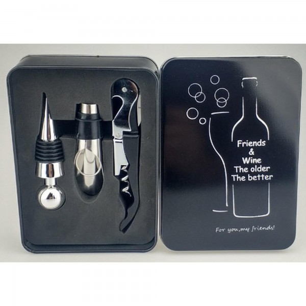 Juego Accesorios Vino Black I