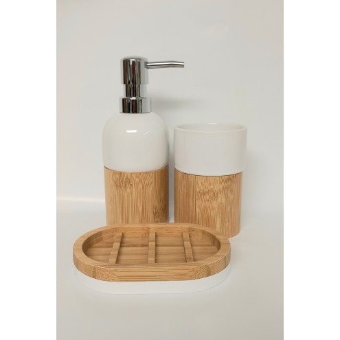 Juego Baño White Brown